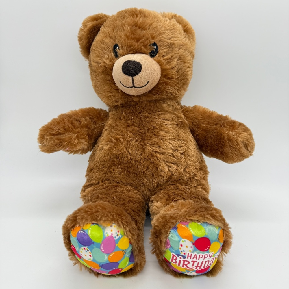 Build-A-Bear Happy Birthday Brown Bear Plush Toy